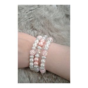 Crystal & Rhinestone 3 Layer Bracelet